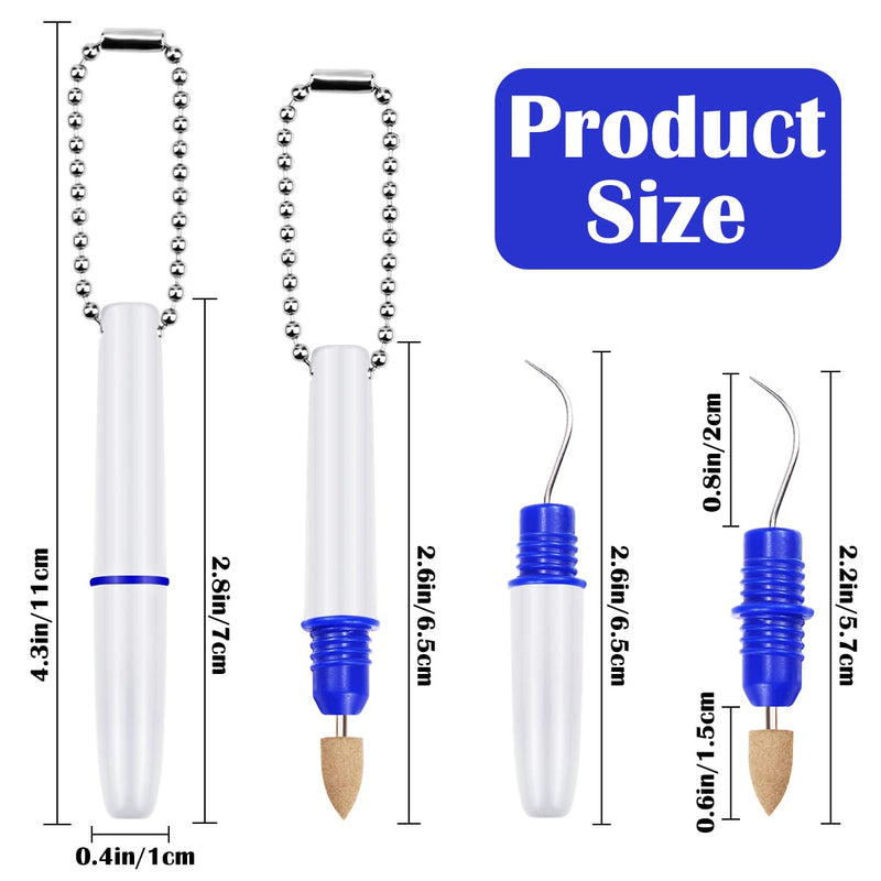 Fercaish 2 Pcs Travel Teeth Cleaning Tools, Dental Tools To Remove Plaque and Tartar, Portable Dental Hygiene Oral Care Kit with Plaque Remover and Tartar Scraper