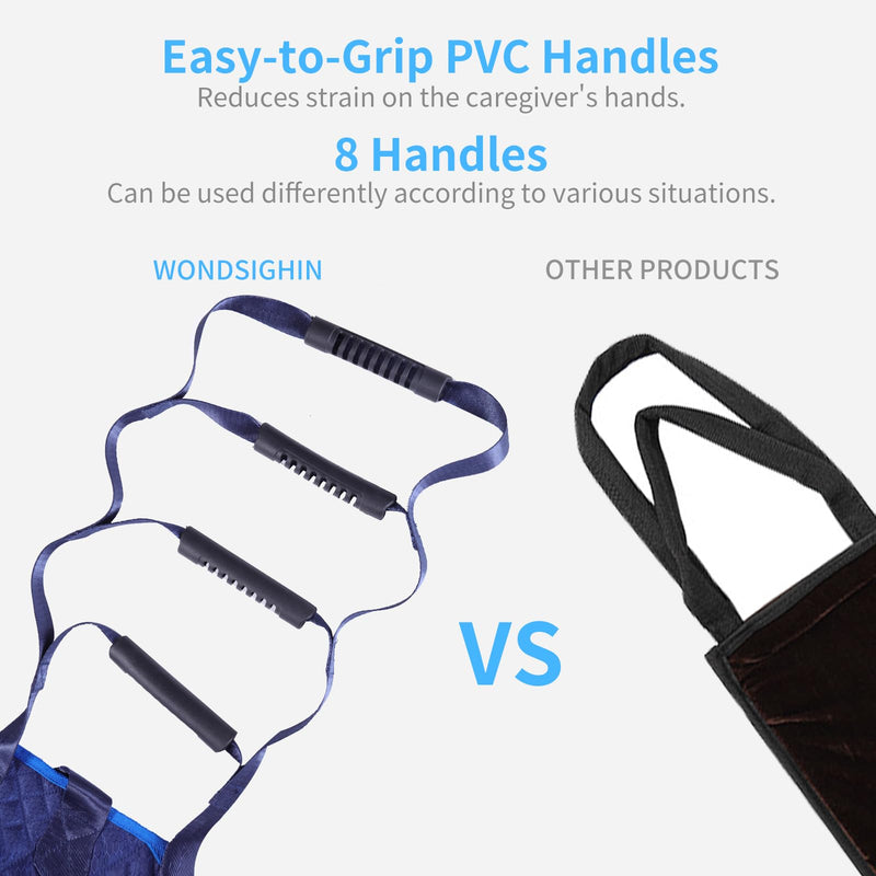 [Australia] - Heavy Duty Bed Transfer Nursing Sling with Durable Handles and Buckle for Patient, Lifting Assist Belt, Transfer Lift Sling for Seniors, Mobility Standing and Lifting Assist Belt for Disabled, Elderly 