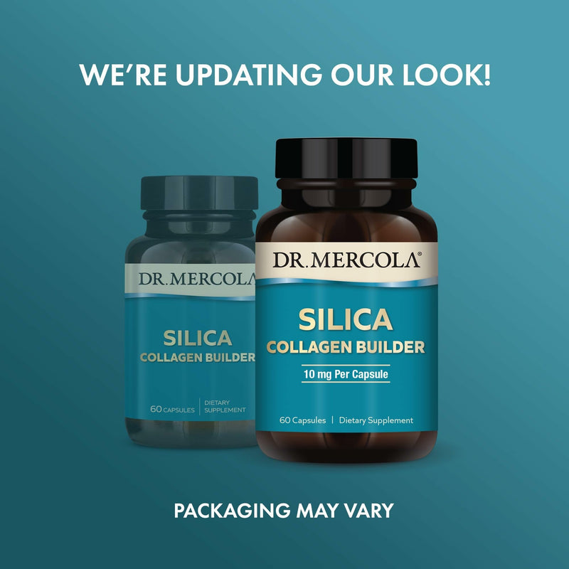 [Australia] - Dr. Mercola Silica Collagen Builder, 90 Servings (180 Capsules), Dietary Supplement, Skin Support and Bone and Joint Comfort, Non-GMO 