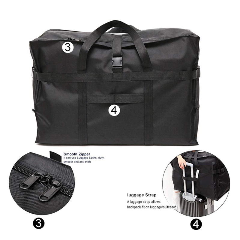 Travel Duffle Bag,Large Storage Bags,Foldable Weekender Bag,Overnight bag,Heavy Duty Travel Bag,Reinforced Carry Straps Gmy Dance Bag for Men And Women Camping,Moving,Hospital Large 100L