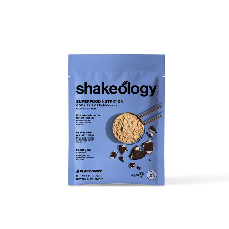 BODi Shakeology 0g Added Sugar Plant Based Protein Powder Blend, Gluten-Free Shake with Vitamins and Minerals – Helps Support Healthy Weight Loss, Lean Muscle, Cookies and Creamy- 14 Servings Cookies & Creamy Vegan 14 Individual Packets