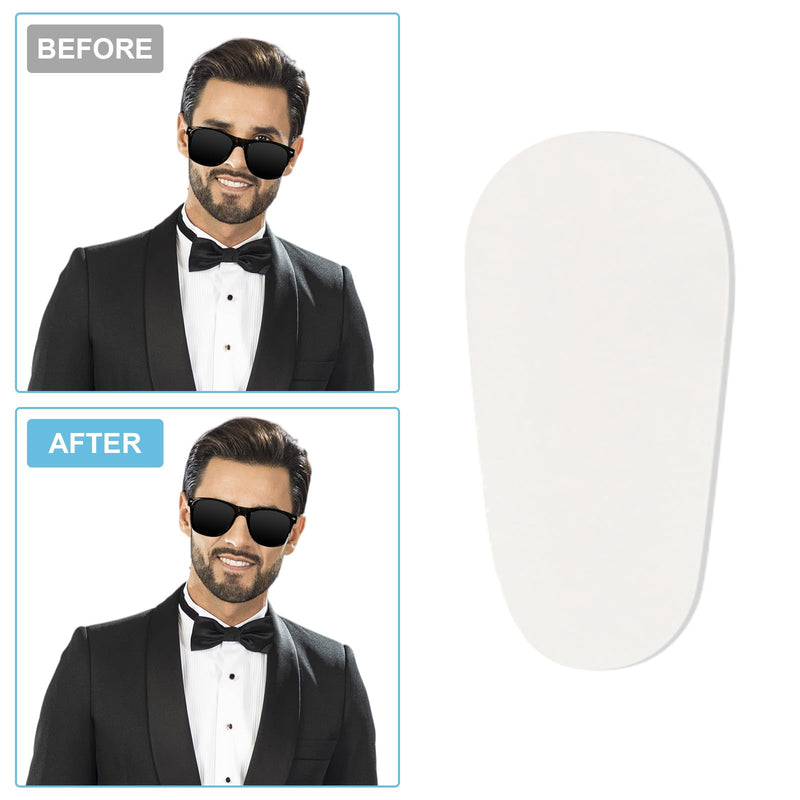 [Australia] - 20 pairs of silicone nose pads, 1.0 mm non-slip self-adhesive nose pads, non-slip adhesive pad for glasses and sunglasses, non-slip self-adhesive nose pads (clear) 