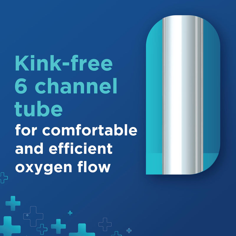 [Australia] - 7 Foot Oxygen Nasal Cannula - 5 Pack Nasal Cannulas for Oxygen - Standard kink Resistant Lightweight Oxygen Tubing Cannula Standard 5 Pack 