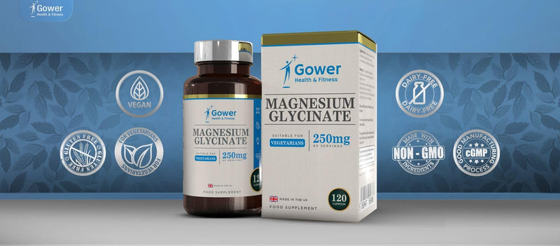 GH Magnesium Glycinate - 250mg Magnesium Bisglycinate per Serving - 120 Glycinate Supplements | Mag Glycinate High Strength Capsules | Non-GMO & Allergen Free | Made in The UK 120 count (Pack of 1)