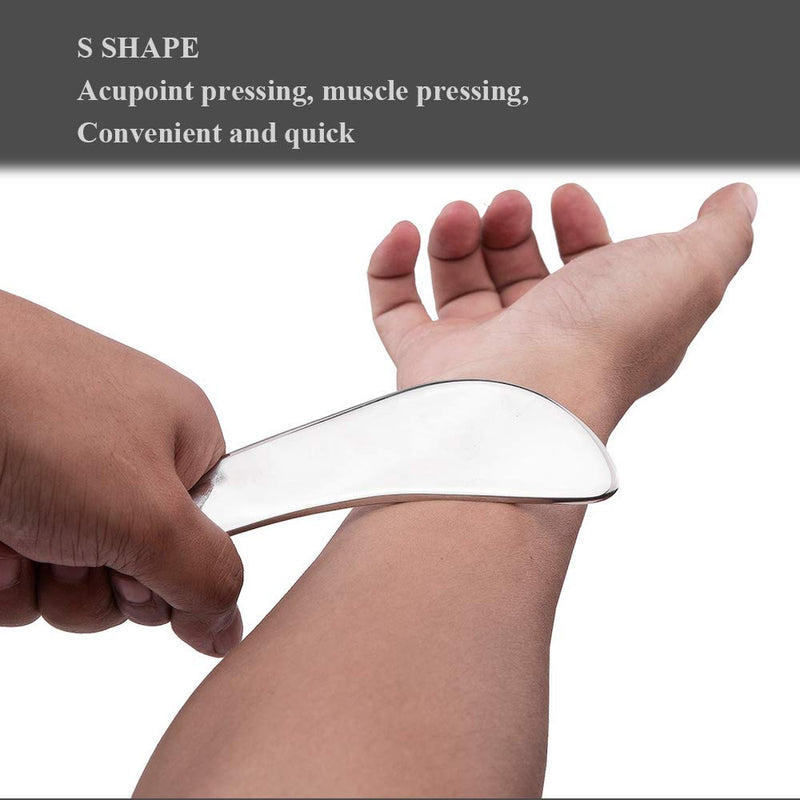 [Australia] - FeelFree Sport FSA/HSA Stainless Steel Guasha Scraping Massage Tool for Soft Tissue, Physical Therapy Stuff Used for Back, Legs, Arms, Neck, Shoulder (A) 1 Count (Pack of 1) 
