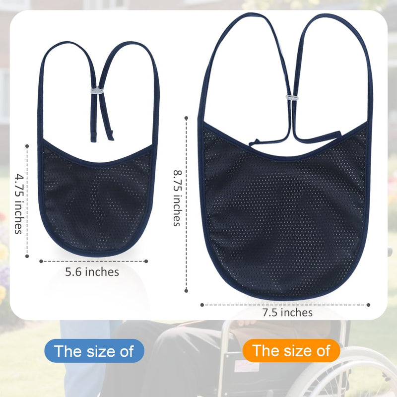 [Australia] - Tracheostomy Neck Stoma Cover (Navy-5pcs, Large) Navy-5pcs 