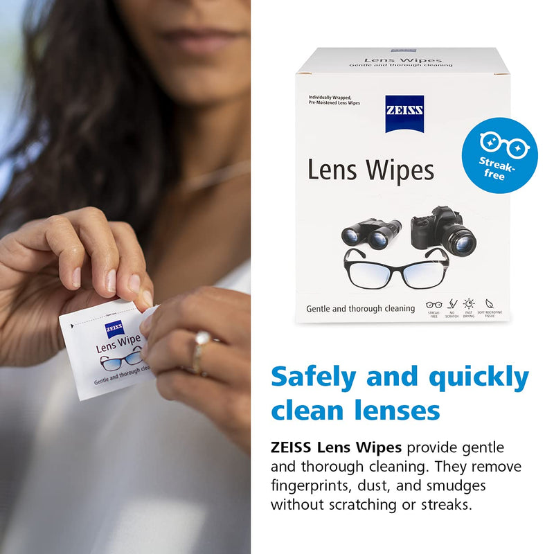 [Australia] - ZEISS Pre-Moistened Lens Cleaning Wipes, 200 Count 