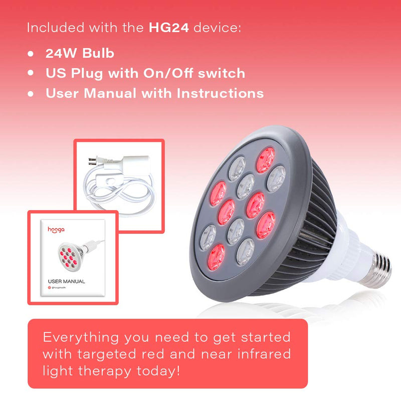 [Australia] - Red Light Therapy Device Red Near Infrared 660nm 850nm. 12 LEDs. High Irradiance for Skin Health, Pain Relief, Anti Aging, Muscle Recovery, Performance, Energy. Handheld, Power Cord Included. HG24. Red / Nir 