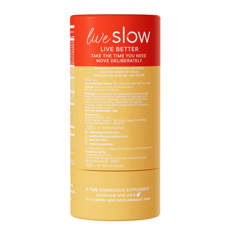 Wellbeing Nutrition Slow | Multivitamin for Her | 100% RDA of 22 Essential Vitamins & Minerals | Astaxanthin & Cranberry in Vegan Omega Oil | Energy, Immunity, Skin & Hair, PMS Support (60 Capsules)
