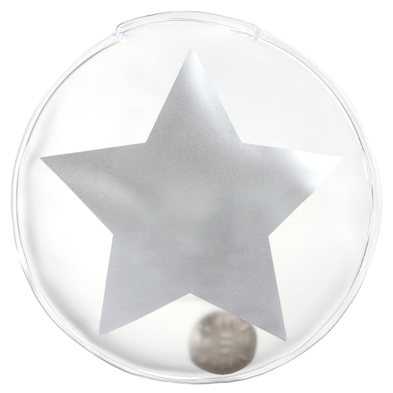[Australia] - com-four® 4x reusable pocket warmers - hand warmers with star motif - heat pad for cold days and for on the go - heat kink cushion (04 pieces - large star, transparent) 04 pieces - large star, transparent 