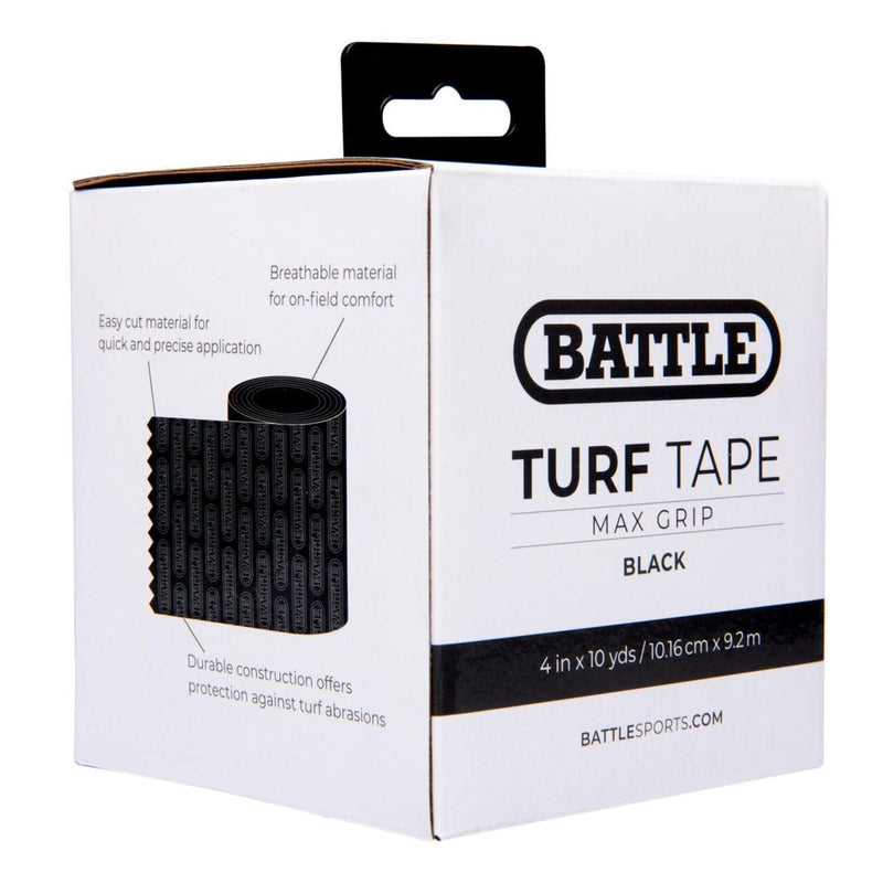 [Australia] - Battle Sports Football Turf Tape - Waterproof Athletic Tape - Flexible, Breathable, Easy to Cut, Extra Wide - 10 Yards, White 