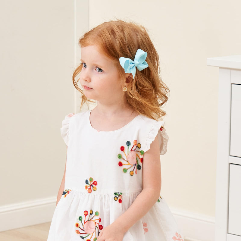 [Australia] - 58pcs 3 Inches Grosgrain Ribbon Pinwheel Hair Bows Alligator Clips Hair Barrettes Accessories for Baby Girls Kids Toddlers Teens 29 Colors in Pairs 58pcs 