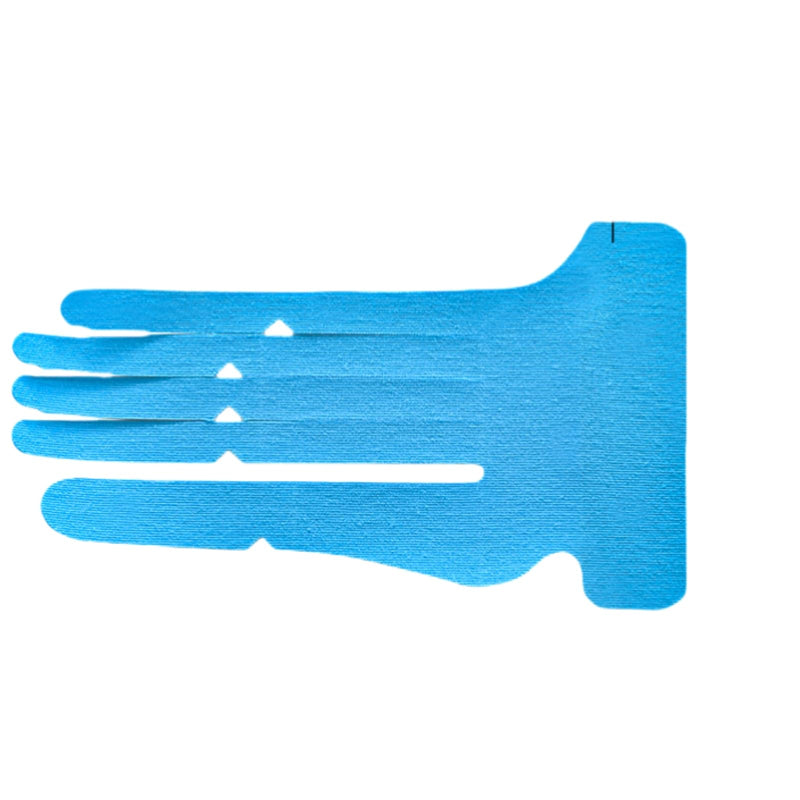 IEADEN Precut Kinesiology Tape for Fingers (Left Hand), 10 Pcs - Waterproof & Elastic, Breathable Hypoallergenic Latex-Free Tape, Black