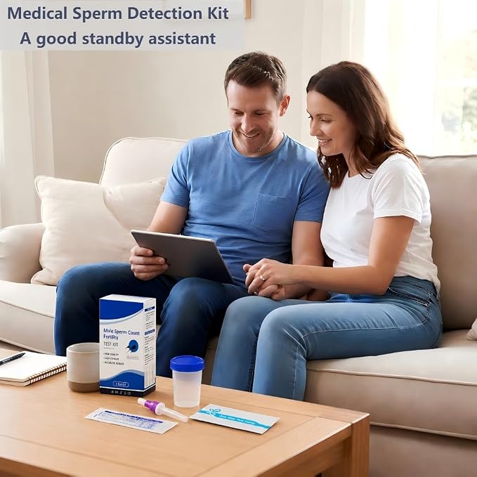 Male Fertility Home Test Kit for Men-Trak Plus Male Fertility Testing System- Easy to Read Results, Over 98% Accurate - Shows Normal or Low Sperm Count