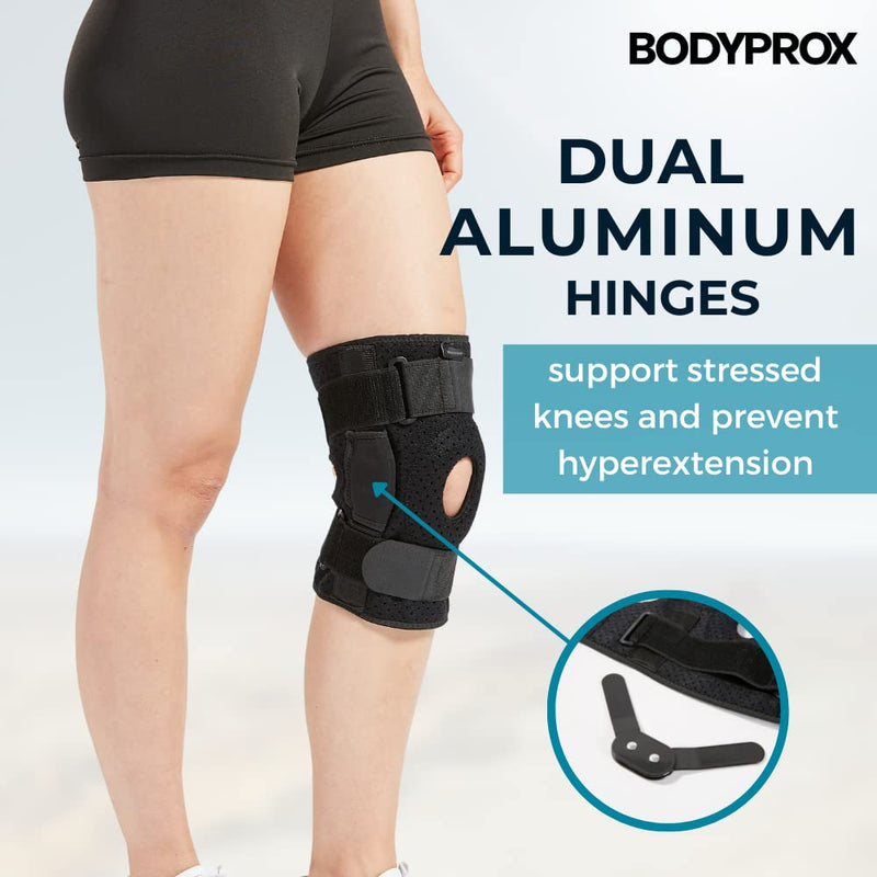 [Australia] - Bodyprox Hinged Knee Brace for Men and Women, Knee Support for Swollen ACL, Tendon, Ligament and Meniscus Injuries X-Large (Pack of 1) 