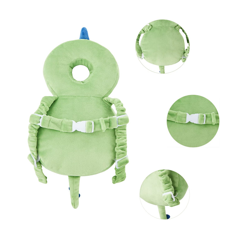 [Australia] - Baby Back Potection Toddler Safety Protector Cushion Pad Toddler Backpack for Crawling Walking Adjustable Back Safety for Boys and Girls(Dinosaur) Dinosaur 