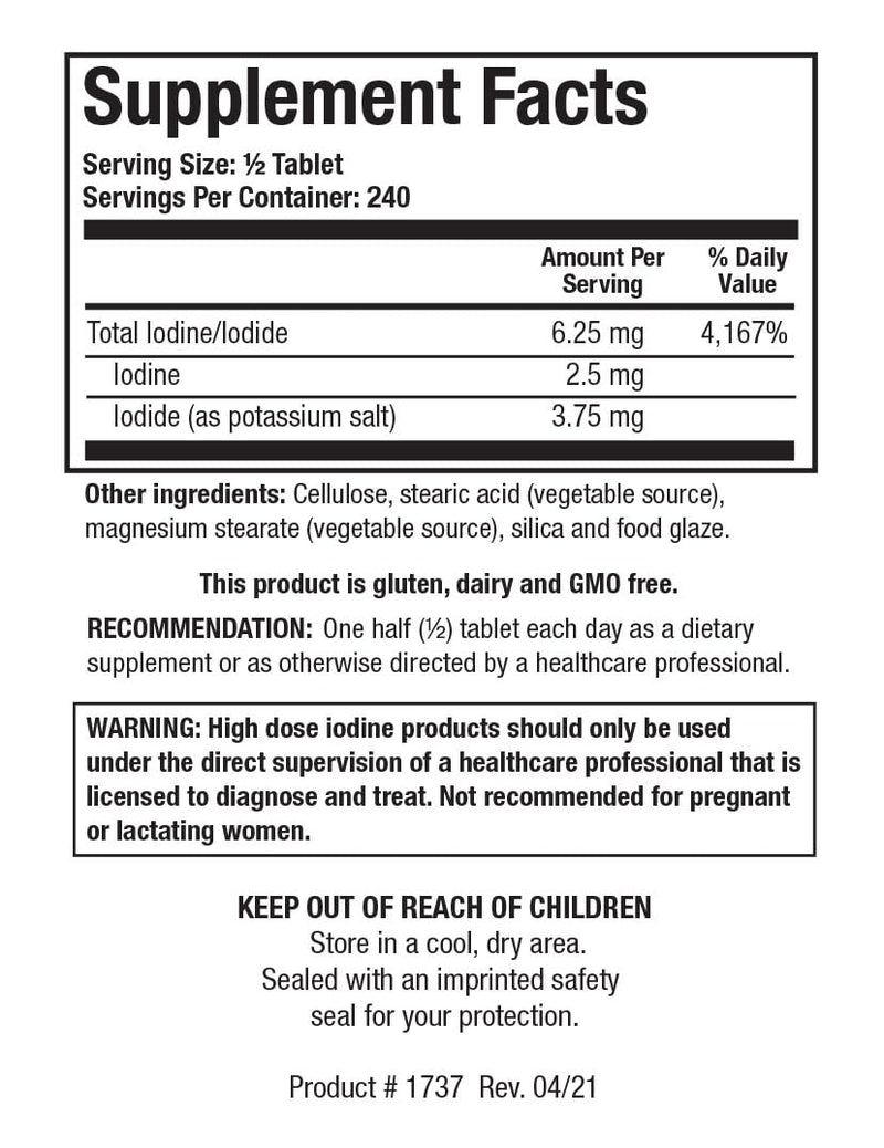 [Australia] - Biotics Research Iodizyme HP Iodine, Thyroid Support, Cellular Metabolism, Promotes Energy, Supports Metabolic Function, T3, T4, TSH 120 Tablets 