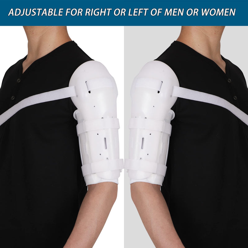[Australia] - Komzer Sarmiento Fracture Orthosis - Medical Upper Arm Brace for Humerus Shaft Break, Adjustable Left/Right Support with Breathable PP Shell, Non-Surgical & Post-OP Care (S) Small 