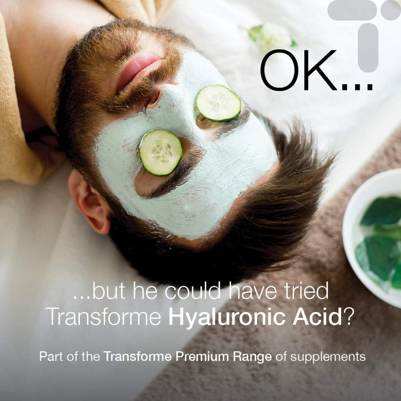 Transforme Hyaluronic Acid Capsules 100mg, 120 Count, Vegetarian, Vegan, All Natural Supplement, Gluten Free, 4 Month Supply