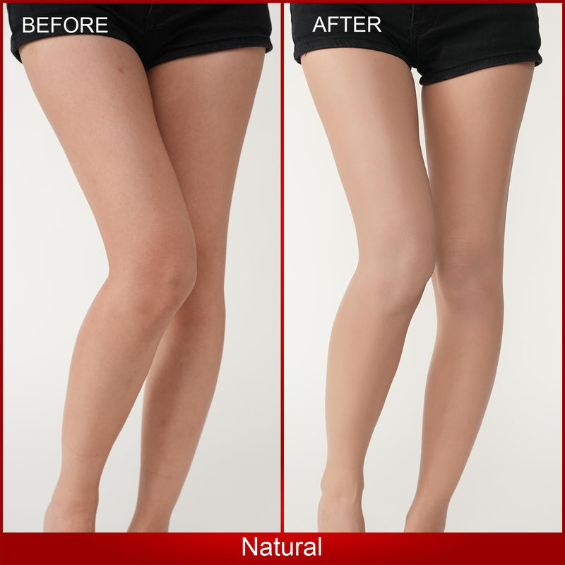 [Australia] - Body Coverage Perfector - Tattoo Cover Up Makeup,Body Foundation,Waterproof No Transfer Leg & Body Makeup (Natural) Natural 
