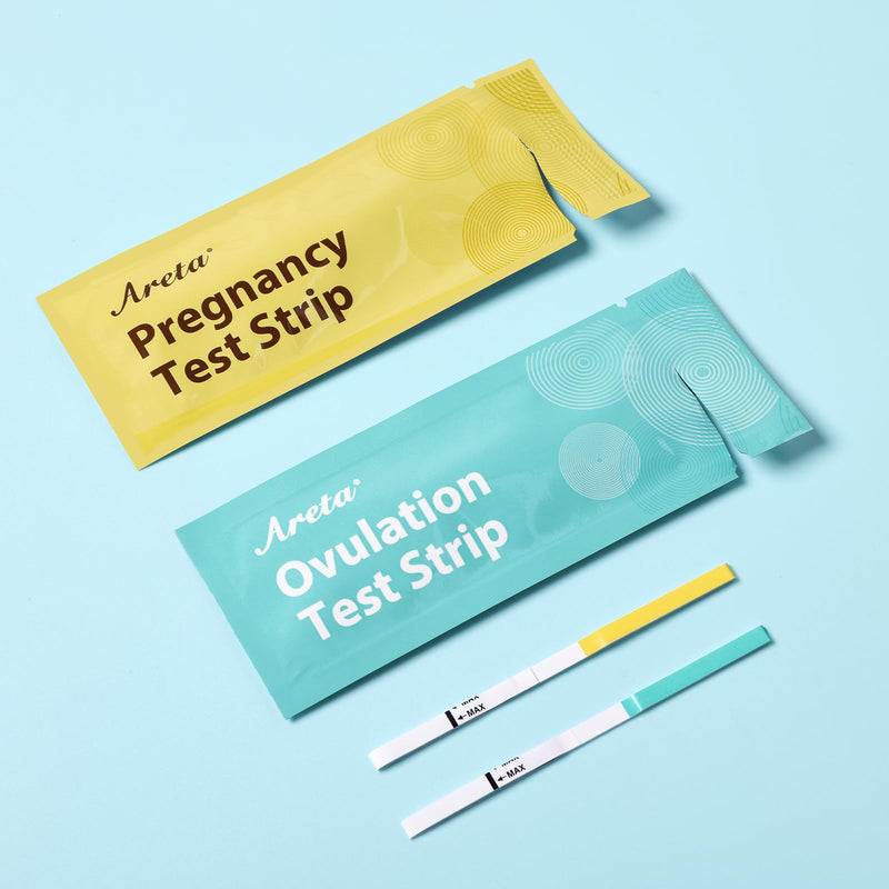 Areta Ovulation & Pregnancy Test Strips, 20 LH + 10 hCG Combo Kit | At-Home Fertility Tracking; Convenient LH and hCG Testing; Expiration Date 11/17/2026 20LH+10HCG