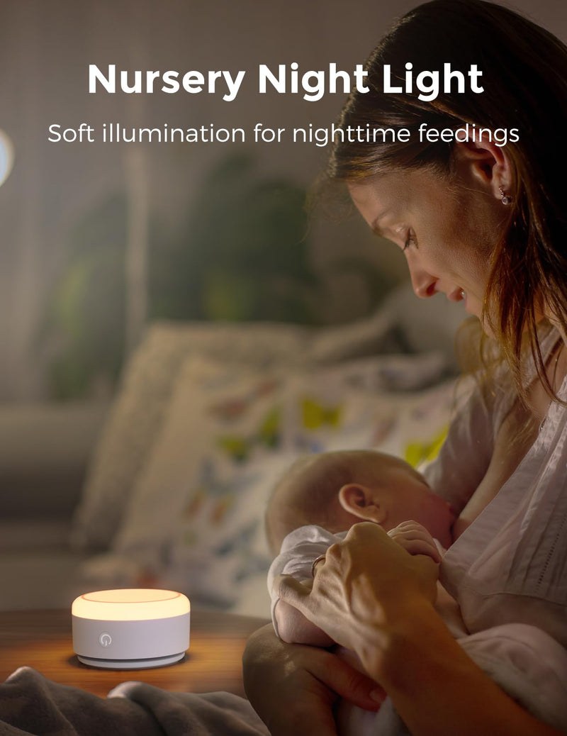 [Australia] - Momcozy Sound Machine for Baby-20 Soothing Sounds & Touch Warm Light Portable White Noise for Kids & Adults for Sleeping Timer and Memory | Ideal Travel Companion & Nursery Must-Have 
