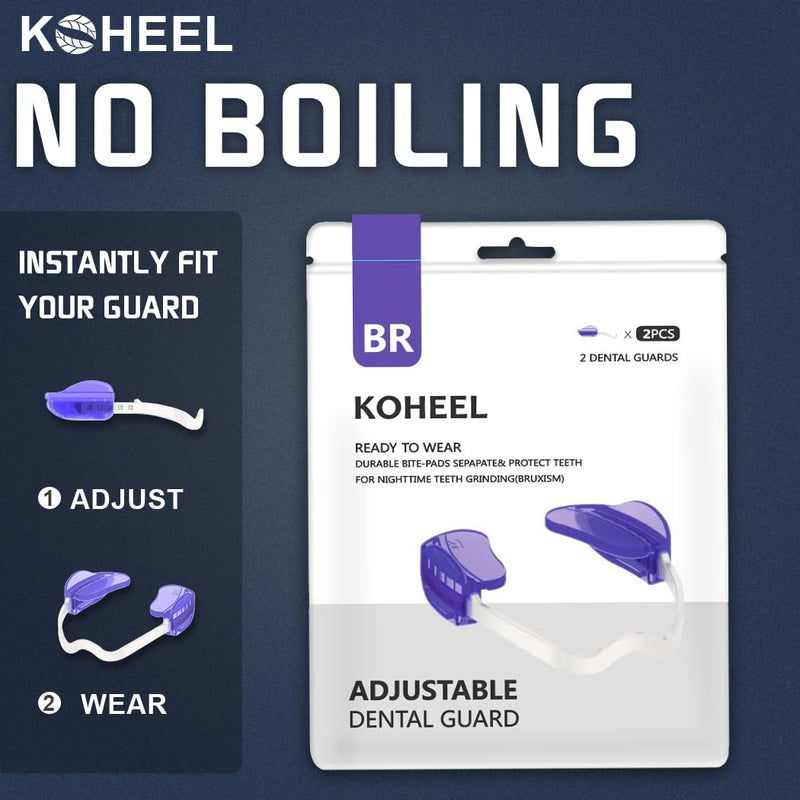 [Australia] - KOHEEL Night Guard Adjustable, Dental Guard Stops Bruxism, 2 Count (1 Pack) 1 Pack 