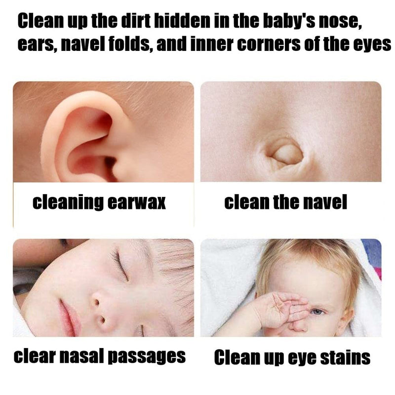 [Australia] - Kids Ear Wax Removal Tweezers, BPA - Free Plastic Infant Ear Cleaning Tool with Protective Case, Color - Coded Baby Ear Care AccessoriesÔºà5 pcs) 
