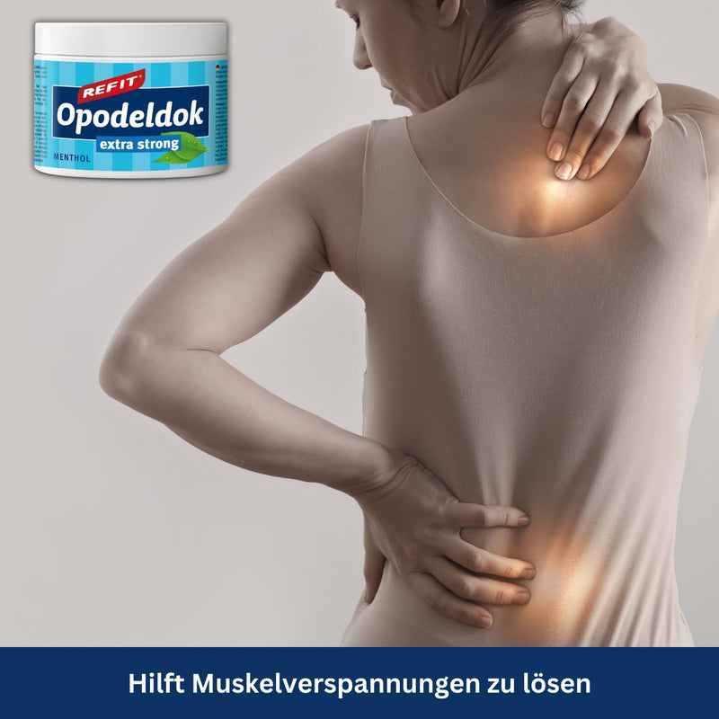 [Australia] - REFIT® Opodeldok Extra Strong 200 ml - Extra Pain Gel - Proven Herbs & Refreshing Menthol - Lavender & Rosemary Extracts - for Back, Muscles & Joints Menthol - Extra Strong 200 ml (Pack of 1) 