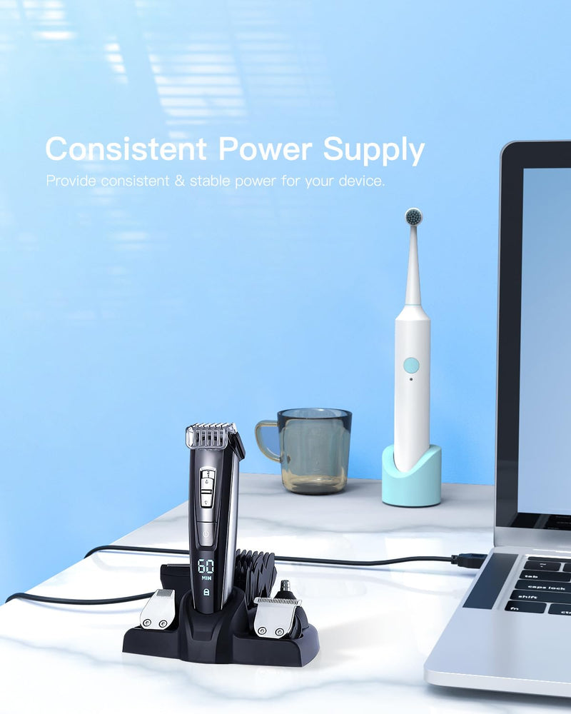 [Australia] - 1.5 m USB power cable suitable for Hatteker charging cable cordless hair trimmer pro hair clippers beard trimmer RFC-696 RFC-695 RFC-690 RFC-692 RFC-588 RFC-598 razor replacement power cable 