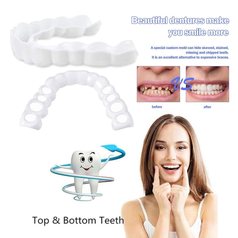 [Australia] - 2 Pairs, Regain Confidence Smile for Women and Men, Temporarily Adjustable(Yellow) Yellow 