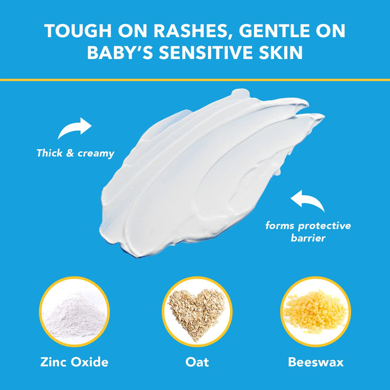 [Australia] - Triple Paste Diaper Rash Cream for Baby - 8 Oz Tub - Zinc Oxide Ointment Treats, Soothes and Prevents Diaper Rash - Pediatrician-Recommended Hypoallergenic Formula with Soothing Botanicals 8 Ounce 