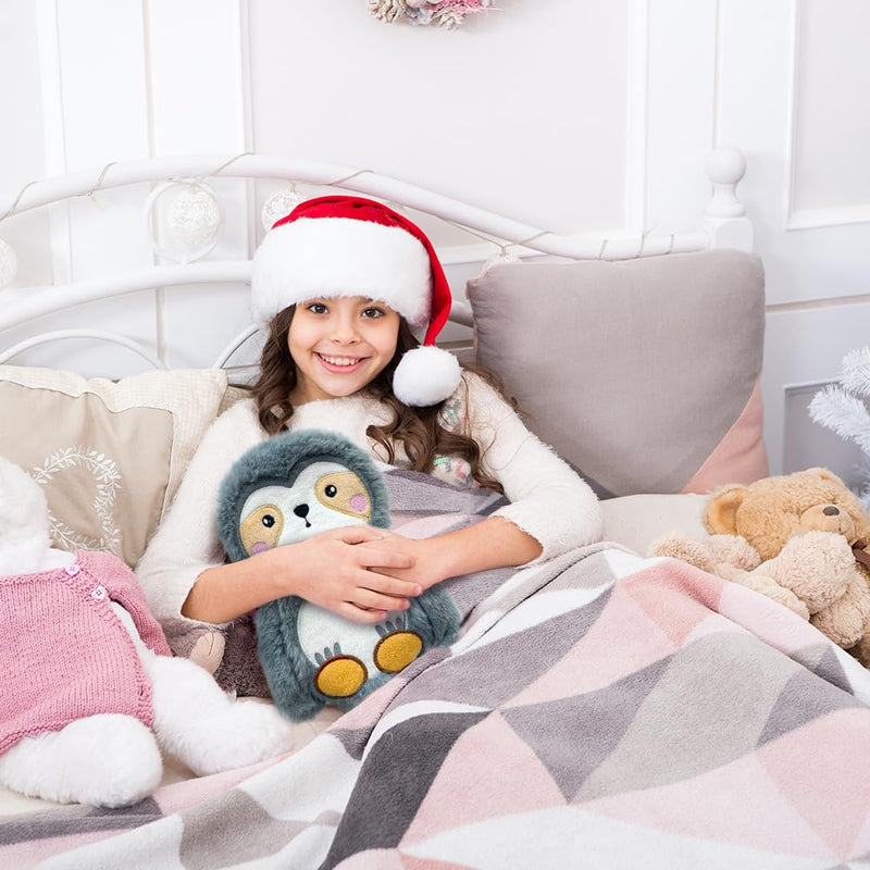 [Australia] - Heat cushion microwave, hot water bottle for microwave, heat cushion children 25 x 15 cm, heat cushion baby mini hot water bottle sloth, small hot water bottle baby, hot water bottle animal cute for women for stomach neck 