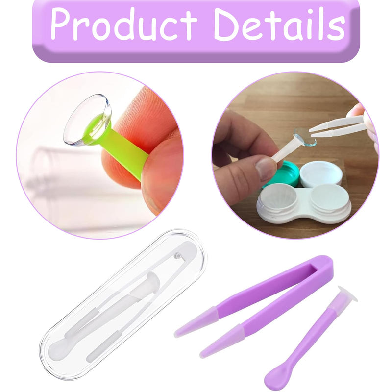 [Australia] - Pack of 5 contact lens insertion aids, contact lens removal, contact lens remover, soft lenses, contact lens tweezers, contact lens insertion aid, soft lenses for on the go 