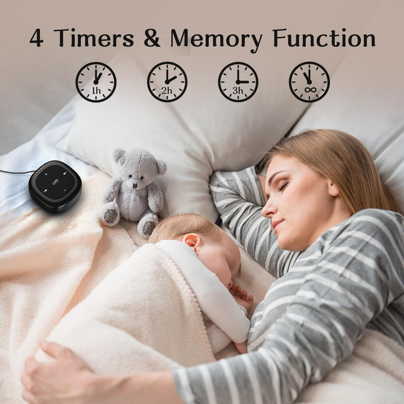 [Australia] - White Noise Sound Machine with 30 Soothing Sounds 36 Adjustable Volume Brown Noise Sound Machines for Sleep Office Privacy Bedroom 4 Timers Memory Function Sleep Sound Machine Baby Adult Elderly Care 