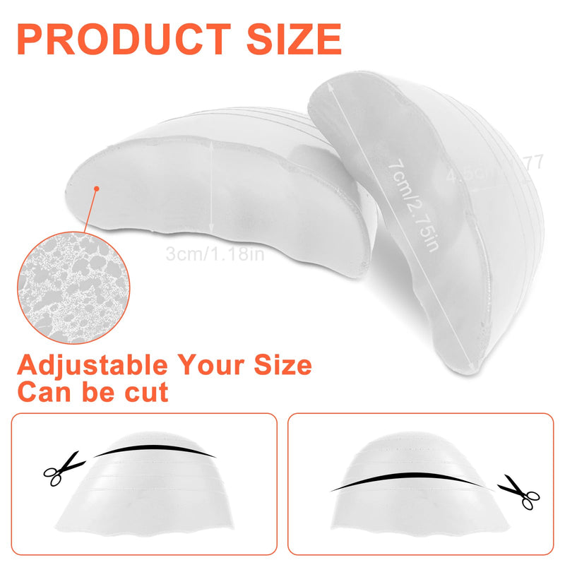 [Australia] - Shoe filler inserts, 3 pairs of toe filler inserts for shoes that are too large, insoles, adjustable shoe pads, toe cushions, shoe size reducer for women and men, high heels, suit shoes, casual flats, grey 