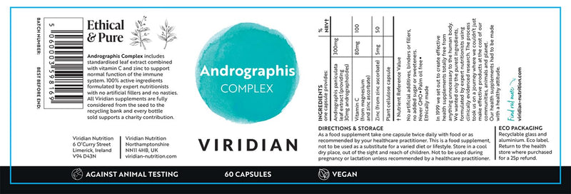 Andrographis Complex - 60 Veg Caps