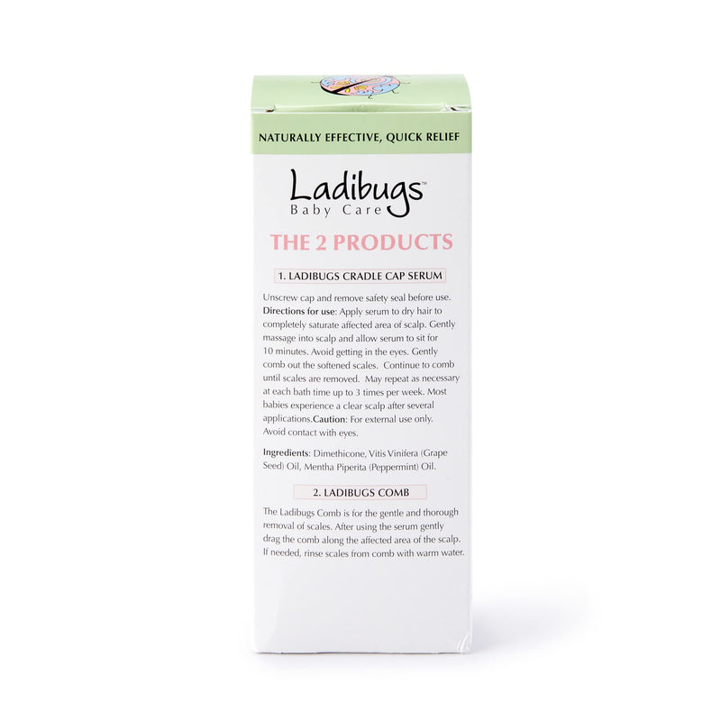 [Australia] - Cradle Cap Remedy Kit, 3oz | Includes Cradle Cap Serum & Fine-Toothed Comb | Effectively Removes Scales & Flakes | Soothes & Softens Scalp 