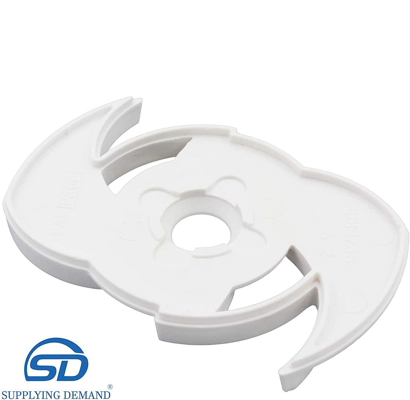 [Australia] - Supplying Demand 8193768 8268296 Dishwasher Upper Rinse Wash Arm Spinner Replacement with Mounting Rivet 