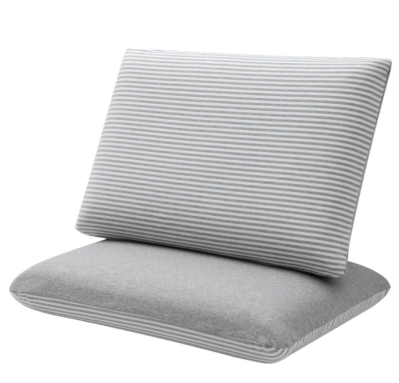 Memory Foam Pillow Protector,Cotton Pillowcase,Breathable Pillow Cover, Soft,Hypoallergenic,Comfortable Grey ( 2 Pack ) Standard (16"x24")