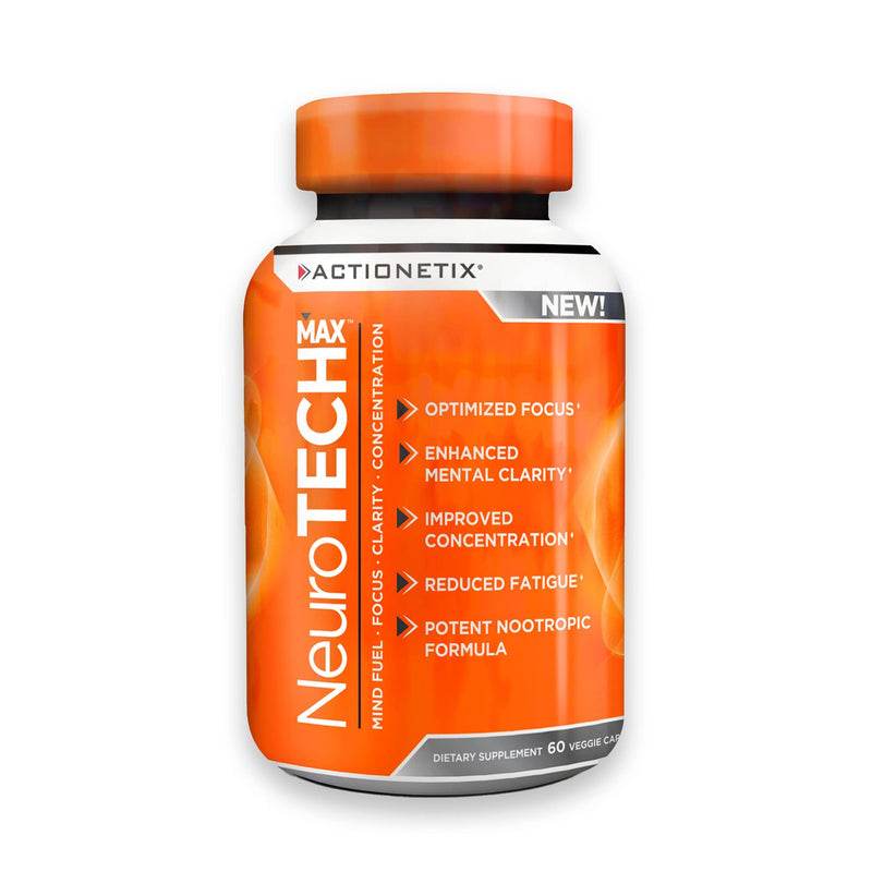 [Australia] - NeuroTech MAX Brain Supplements for Memory and Focus, Caffeine Free Nootropic Brain Supplement, Rich Brain Supplements with DMAE, Bacopa, Huperzine for Atheletic Performance 