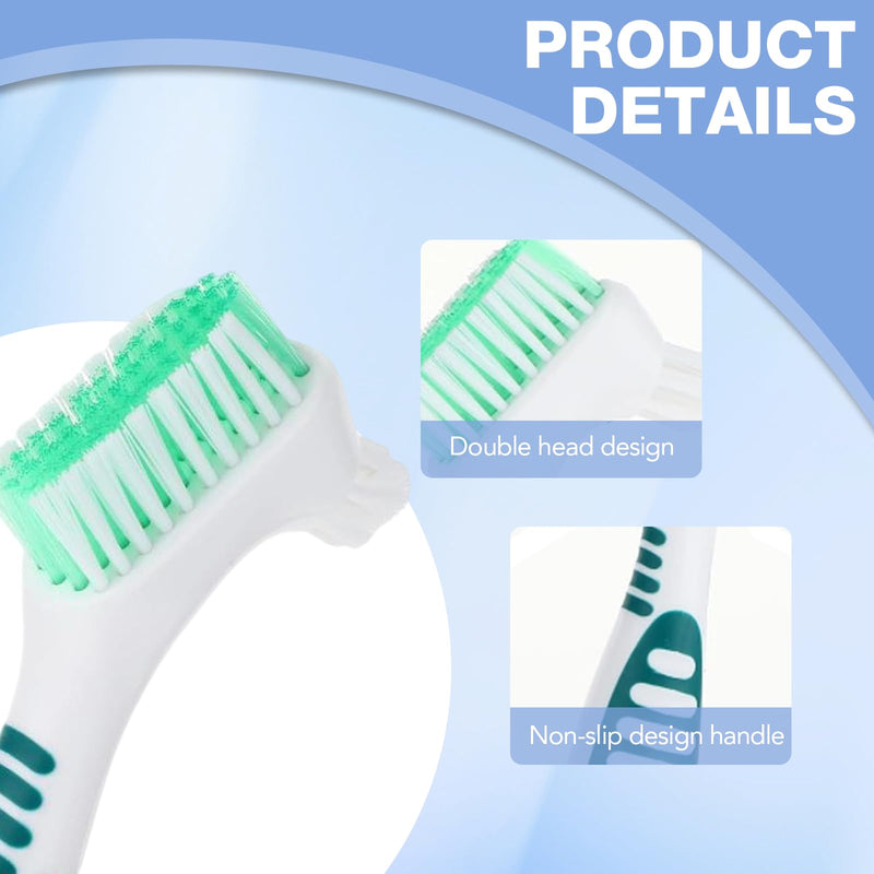 [Australia] - VARKAGE Pack of 5 denture toothbrushes, toothbrush for dentures with 3 denture pullers, denture brush for all types of dentures to make them cleaner 