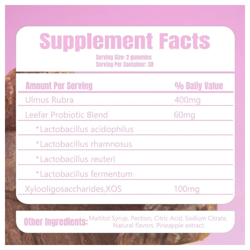 [Australia] - Her Juicy Feminine Probiotics Gummies for Women | Pineapple Flavor | Supports pH Balance, Gut Health & Immune System | with Slippery Elm, Prebiotics & Lactobacillus Blend | 60 Gummies (1pc) 1pc 