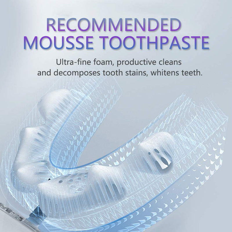[Australia] - Automatic Toothbrush U Shaped Toothbrush for Adults 360° Toothbrush 30'' Automatic Timer Wireless Charging Washable Travel Home 