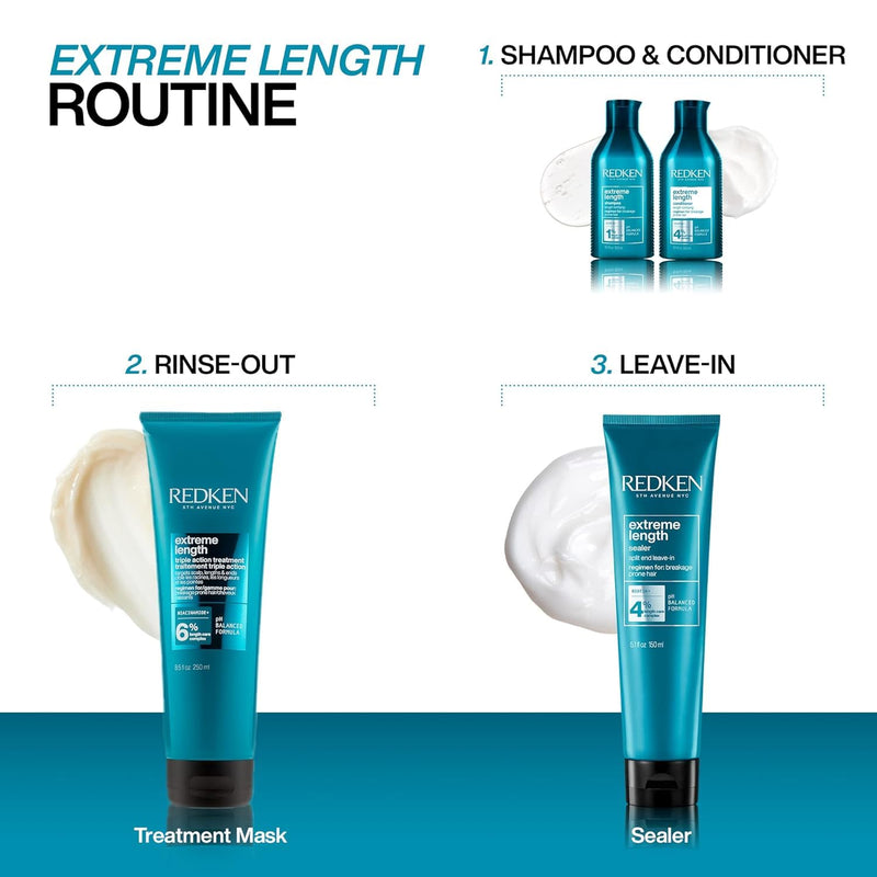 Redken Extreme Length Shampoo – For Longer Hair 10.1 Fl Oz (Pack of 1)