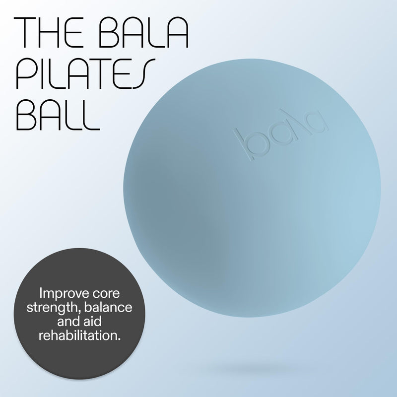 [Australia] - Bala Non-Weighted Exercise Ball - 8" Yoga Ball for Barre, Stretching, Strength & Core Training - Small Pilates Ball Workout Accessory with Mini Pump for Home Gym & Fitness Routines Sea 