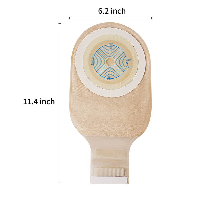 [Australia] - 20 PCS Colostomy Bags Rainlotus One Piece Ostomy Bag,Ostomy Drainable Pouch for Ileostomy Stoma Care, Cut to Fit. 