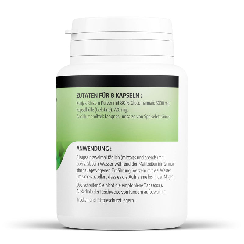 [Australia] - Konjac 625 mg 90 capsules - 4000 mg glucomannan per daily dose - Orgaliane 90 pieces (pack of 1) 