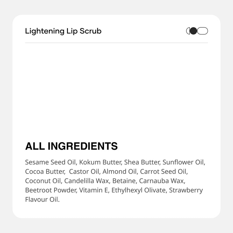 [Australia] - Lightening Lip Scrub for Men and Women | Exfoliate & Brighten with Walnut Shell Powder, Beetroot & Squalane | Lip Scrub for Dark Lips to Lighten Pink, 0.25 Ounce (Pack of 1) 