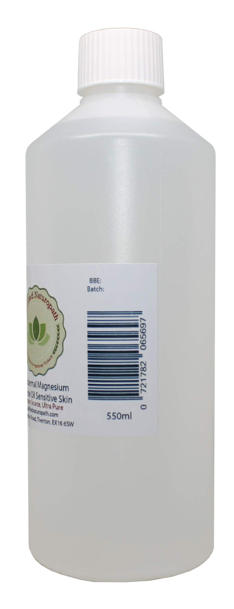 Magnesium Oil 550ml (Sensitive Skin) - Pure Transdermal Magnesium Chloride Oil - Zechstein Sourced